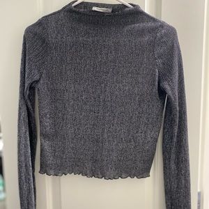 Zara metallic top ✨size L